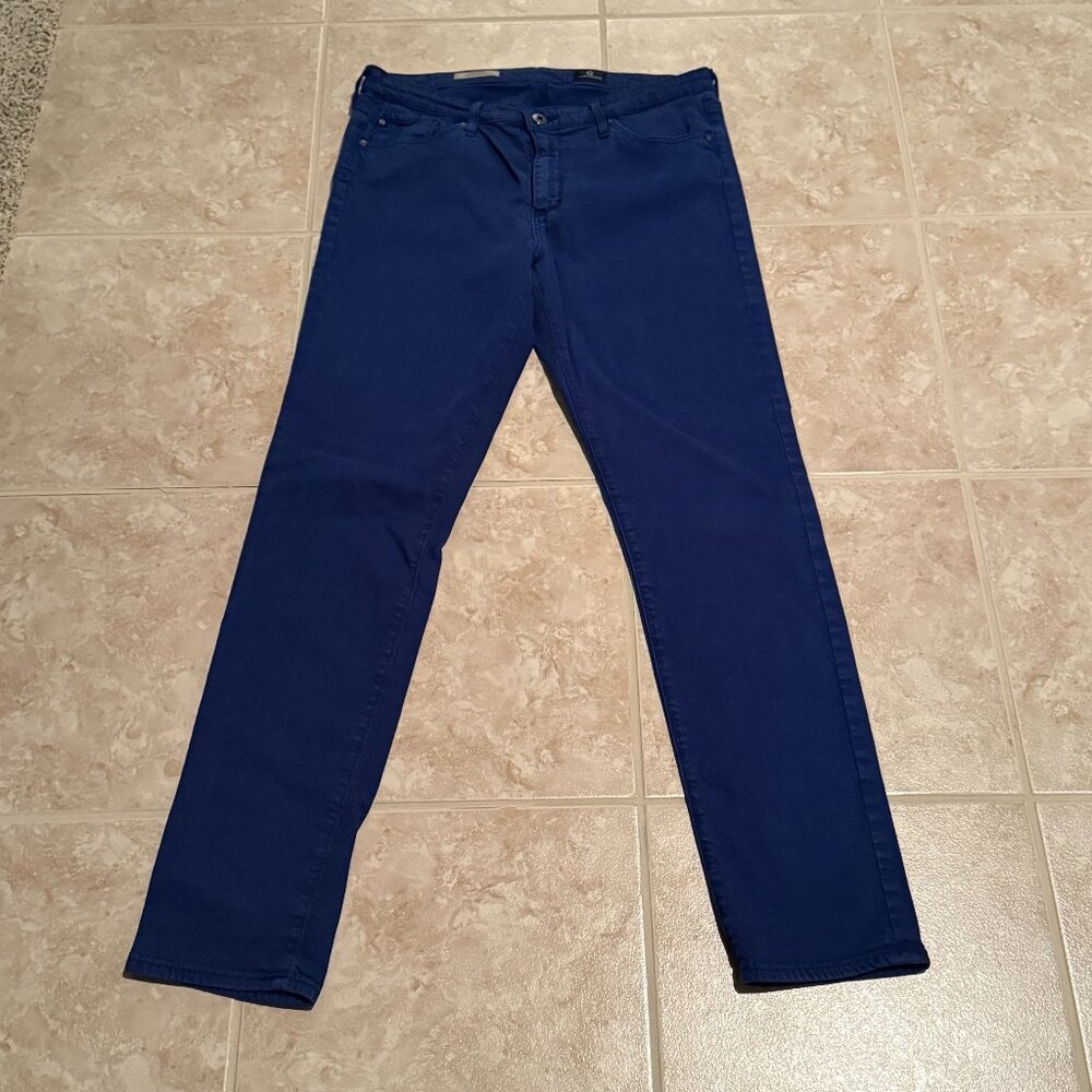 7 For All Mankind | Mid-rise Distressed Jean | Cobalt Blue | Size 31